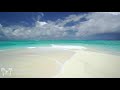 The Perfect Paradise Beach Scene in 4K: White Sand, Blue Water & Waves - Two Hours