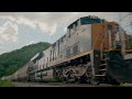 CSX Trains Through the New River Gorge: Thurmond, Prince, and Hinton, West Virginia