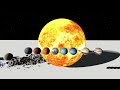 Planetary Collision Experiment: Comparing the Masses of Solar System Planets