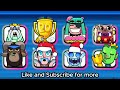 All 105 Exclusive Emotes Clash Royale | All 105 Legendary Emotes