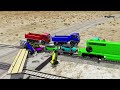 Flatbed Trailer new Toyota Cars Transportation with Truck - Pothole vs Car #115 - Bng Wuchuchu Games