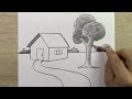 Adım Adım Öğretici Kolay Karakalem Manzara Resmi Nasıl Çizilir Yeni Başlayanlar İçin Kolay Çizimler