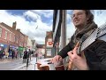 Chatfield Busker, Two Guitar Tapping and Looping, Busking a Rainy City in England, Relaxing Music