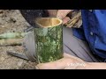 Bushcraft Camping 35 days building a new shelter under the cave - living alone