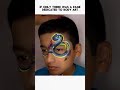 One-Stroke Snake Face Paint Tutorial #shorts