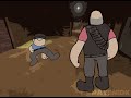 Scout Taunts on a Civilian Heavy (Tf2 Animation)