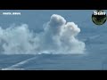 Column of Russian tanks destroyed by Ukrainian missile squad