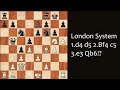 Chess Openings | London System 1.d4 d5 2.Bf4 c5 3.e3 Qb6
