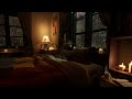 Cozy Bedroom and Rain & Thunder | Rain and Thunder Sounds 8 Hours | Sleep, Study