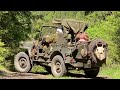 Epic Offroading. WW2 Willys Jeep. World Most Famous Historic Military Vehicles. Trandum Norway 2022.