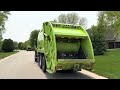 Mini Garbage Trucks Dumping into a McNeilus Rear Loader + Walk Arounds