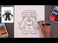 How To Draw Projector Man | Skibidi Toilet