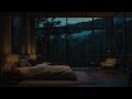 Gentle Rain Sounds with Forest Views: Relaxing Night Ambience - Natural Sounds - Sleep Music