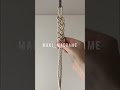 Macrame vertical braid DIY