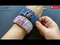 💖 Beautiful Liberty Fabric Wrapped Elastic Scrunchie Bracelet Bangle wristband | Pulseira | ब्रेसलेट