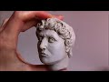 Reproducing David in clay by Micheal Angelo - @YouTube