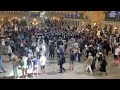 The Scot’s College, Sydney Pipes and Drums flashmob in Grand Central Station, New York.