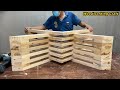 6 Great Woodworking Ideas From Scrap Wood // Outstanding And Unique Tables Are Made From Pallet Wood