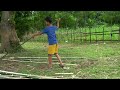 FULL VIDEO: A Day in the Life of an Orphan Boy, Making Fish Traps and Primitive Fishing Techniques