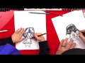 How To Draw A Cartoon Darth Vader