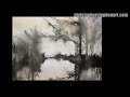 Wet Into Wet Ink & Watercolour - Abstract Landscape Painting