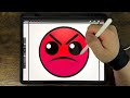Drawing NEW FIRE IN THE HOLE Lobotomies #3 / How to draw GEOMETRY DASH