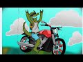 Cazy Speedpaint #1 [skydiving lizard wearing sunglasses on motorbike]