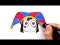 How to Draw Pomni From The Amazing Digital Circus