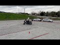 motosiklet kapalı alan çalışmaları (motorcycle slow speed practices)