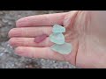 Sea glass JEWELS!! A peaceful beachcomb on our favourite sea glass beach.