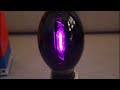 Tungsram HgV 125W mercury vapour blacklight lamp unboxing + test