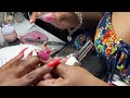 NAIL VLOG 💅🏽🩷💜 | SUMMER VIBEZ☀️🌴💚🧡❤️💛🩵🖤 |ABSTRACT MATTE AND GLOSSY NAILS | SHAÉ MARIE