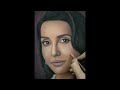Drawing girl with a pearl necklace - Nora Fatehi