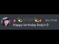 lindy's birthday! (edit) 🌹🏩💓.