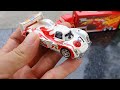 Clean up muddy minicars & disney pixar car convoys! Play in the garden