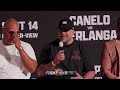 Canelo Alvarez vs Edgar Berlanga HEATED LA Press Conference & Face Off Video