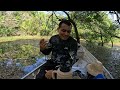 Pescando JARAQUÍ no IGAPÓ do Rio ARIAÚ no AMAZONAS - Fizemos uma CALDEIRADA dentro da CANOA