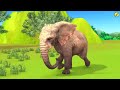 Monster Lion Mammoth Fight Cow Cartoon Elephant Buffalo Rescue Saved by Woolly Mammoth Animal Revolt