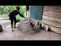 Together with my mother-in-law, we weaved beautiful bamboo chicken cages - Diệp Chi family