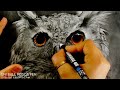 Draw OWL in Colour & Charcoal | Tutorial for BEGINNERS