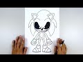 How To Draw Sonic.EXE | Step By Step Tutorial