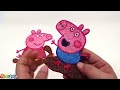 Coloring Peppa Pig Family with Foam clay for family | DADDY PIG, MUMMY PIG