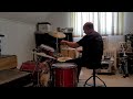 Ivan playing drums