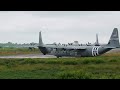 USAF C-130J Startup & Takeoff in CLOSE FORMATION !!