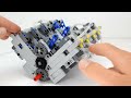 How To Make LEGO Technic V8 Pneumatic Engine - LPE MOC - With Parts list