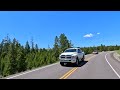 Day trip through Yellowstone National Park starting from Red Lodge Mt. -- June 22 2023