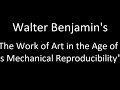 Walter Benjamin's 