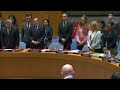 Mourning Iran's President & Foreign Minister - Minute of silence at UN Security Council