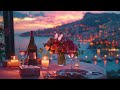 Romantic Night Atmosphere in Monaco with Lightly Jazz Saxophone 🍷 Calm background music