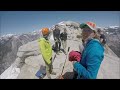 Half Dome - May 1, 2024 - Yosemite National Park, California - Using carabiners/slings - cables down